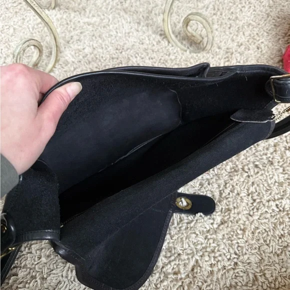 Coach Vintage 80’s OG Black Rambler Leather Crossbody Bag 9735 - Picture 10 of 14